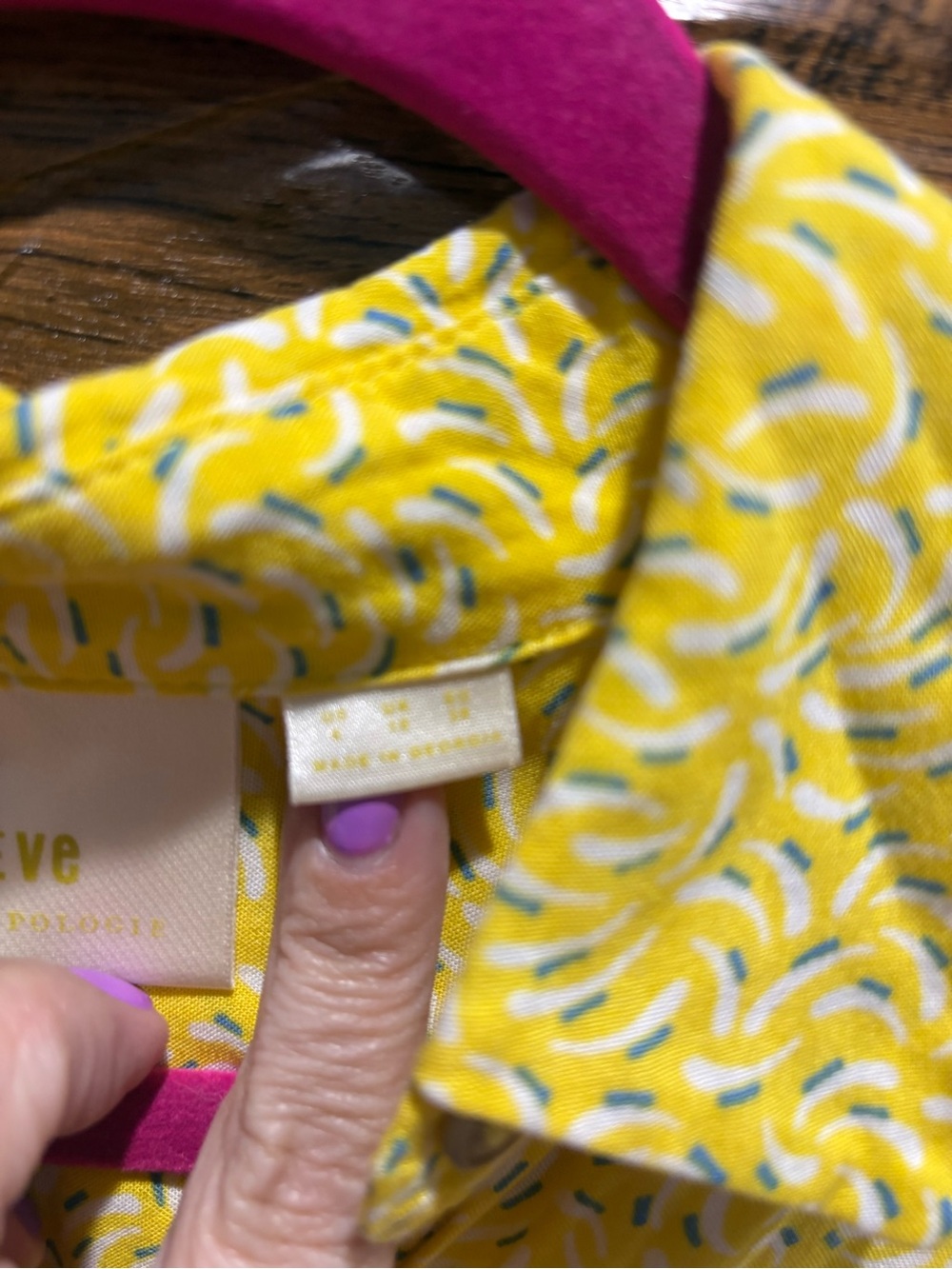 Maeve by Anthropologie Yellow Blithe Button Down Blouse - Picture 6 of 11